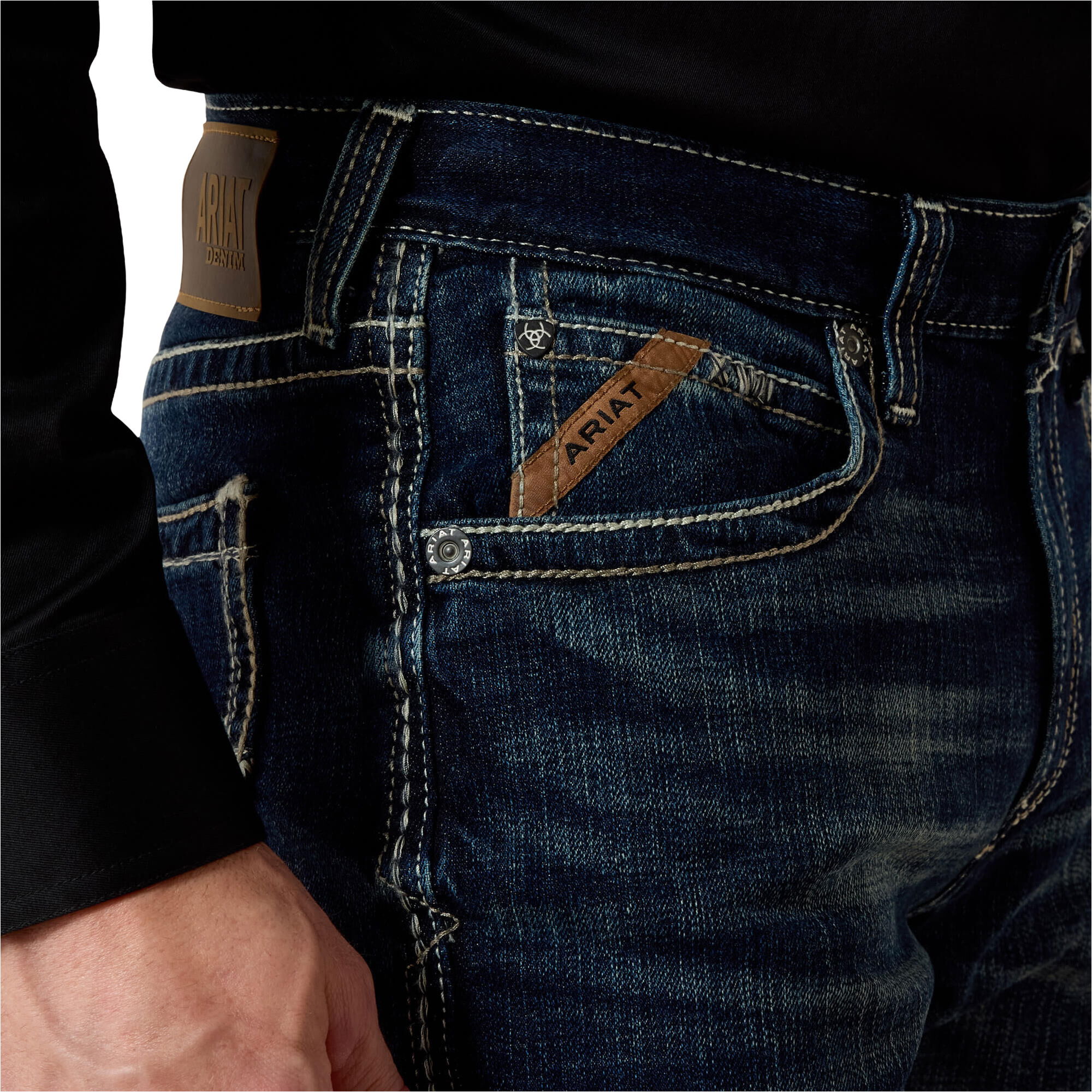 2026 Ariat Mens M4 Relaxed Adkins Boot Cut Jeans 10021767 - Turnout